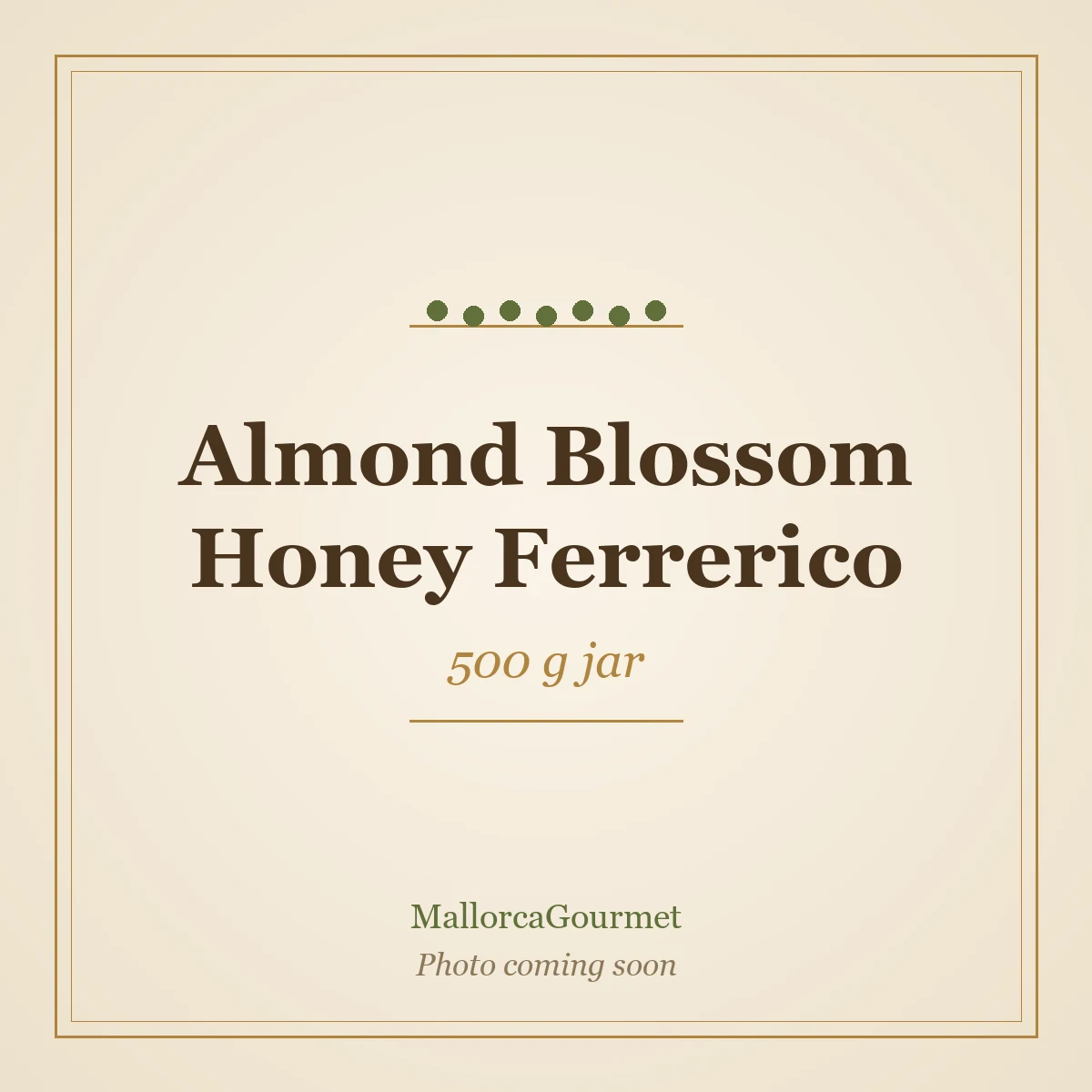 Almond Blossom Honey Ferrerico (500 g jar)