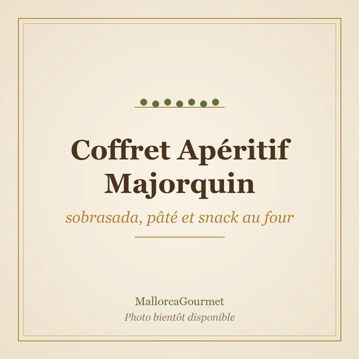 Coffret Apéritif Majorquin (sobrasada, pâté et snack au four)