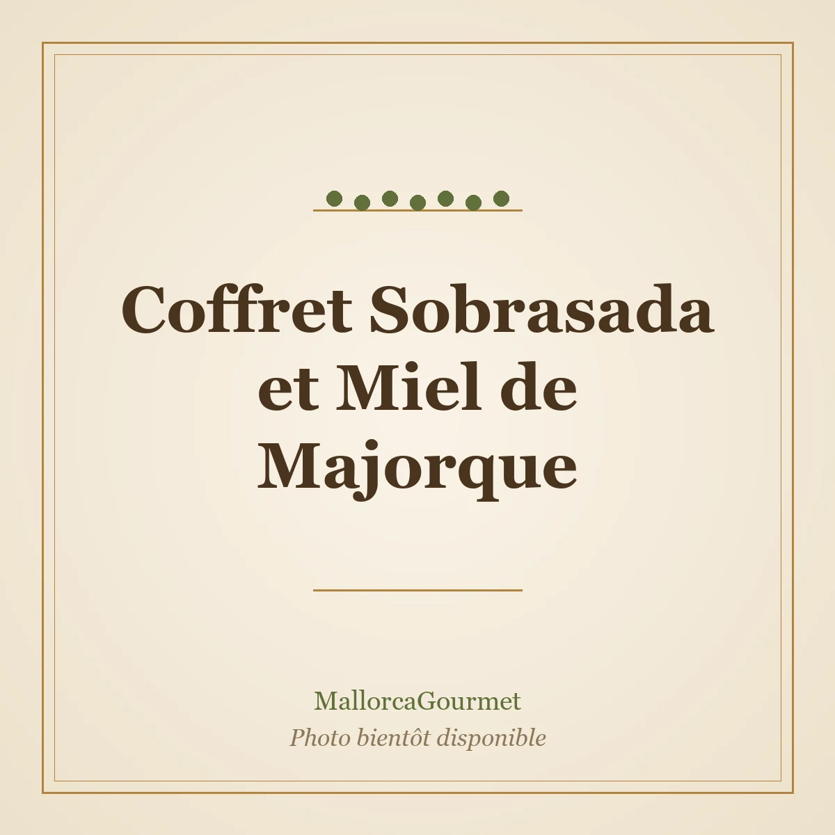 Coffret Sobrasada et Miel de Majorque