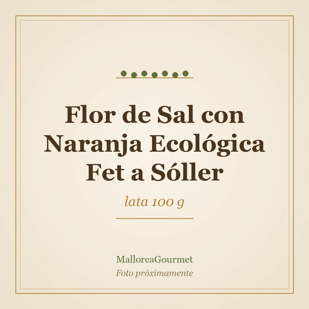 Flor de Sal con Naranja Ecológica Fet a Sóller (lata 100 g)