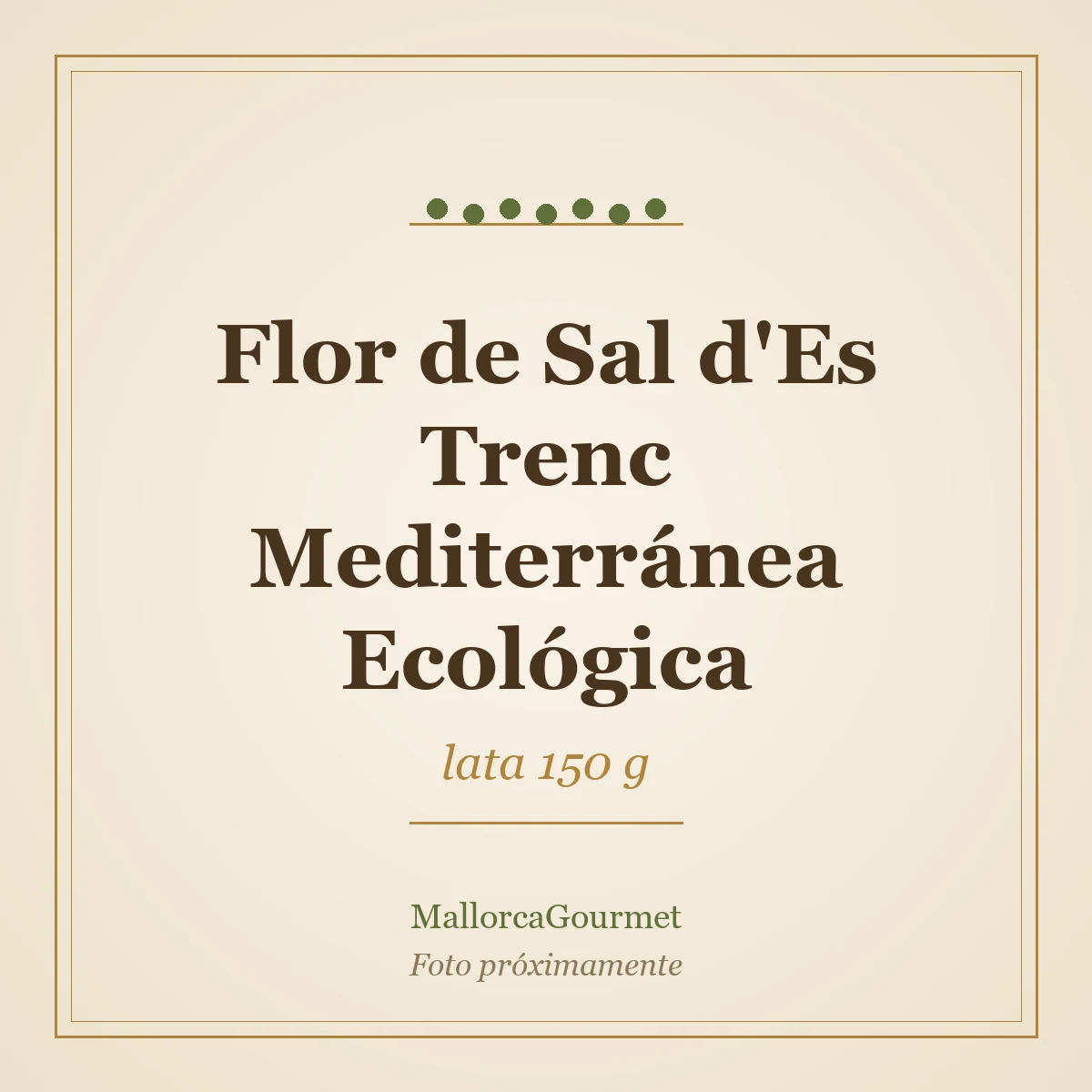 Flor de Sal d'Es Trenc Mediterránea Ecológica (lata 150 g)