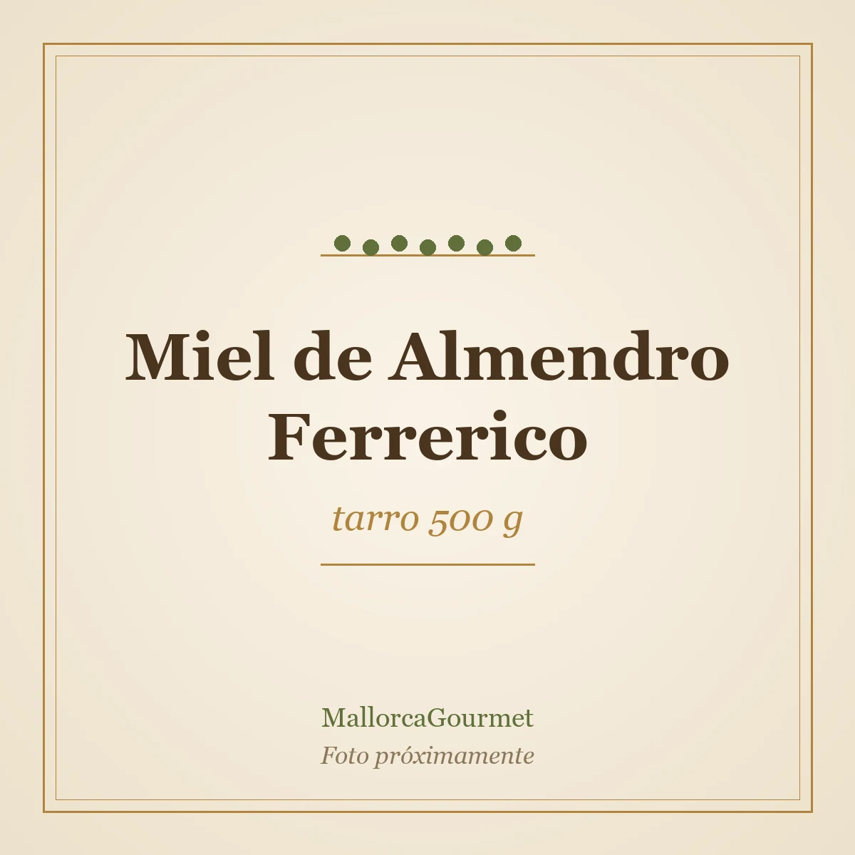 Miel de Almendro Ferrerico (tarro 500 g)