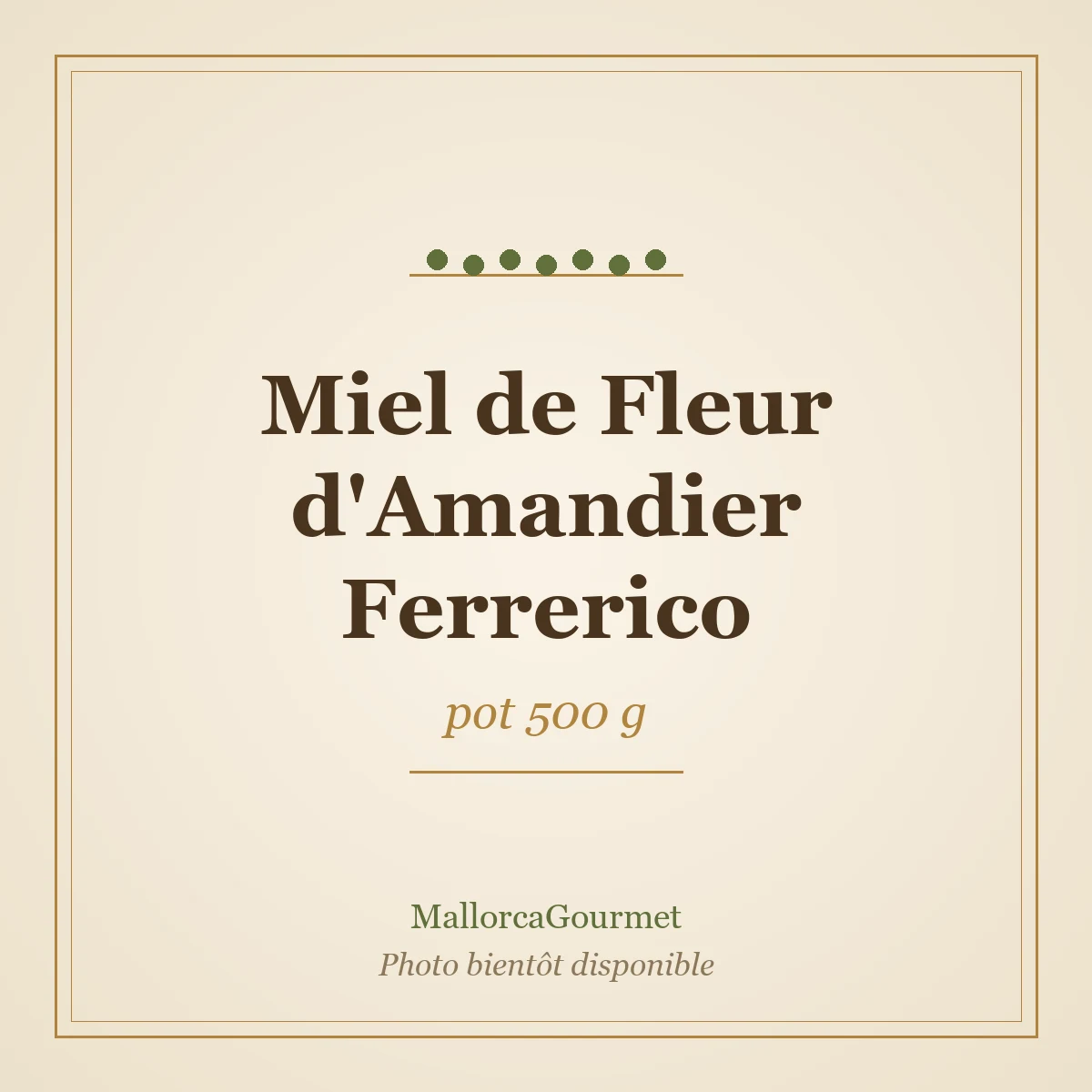 Miel de Fleur d'Amandier Ferrerico (pot 500 g)
