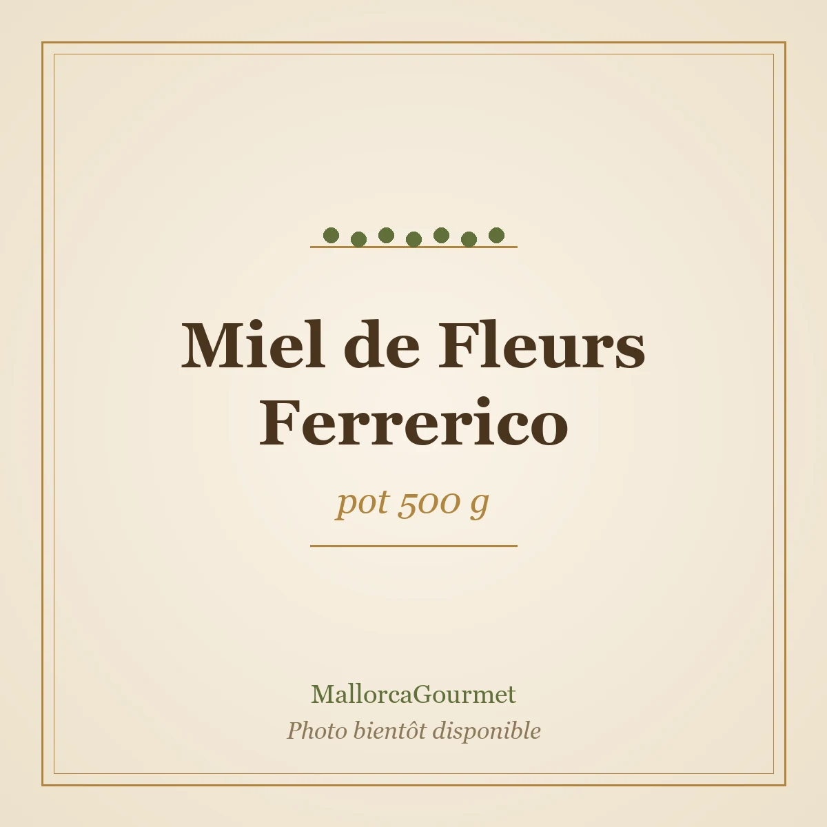 Miel de Fleurs Ferrerico (pot 500 g)