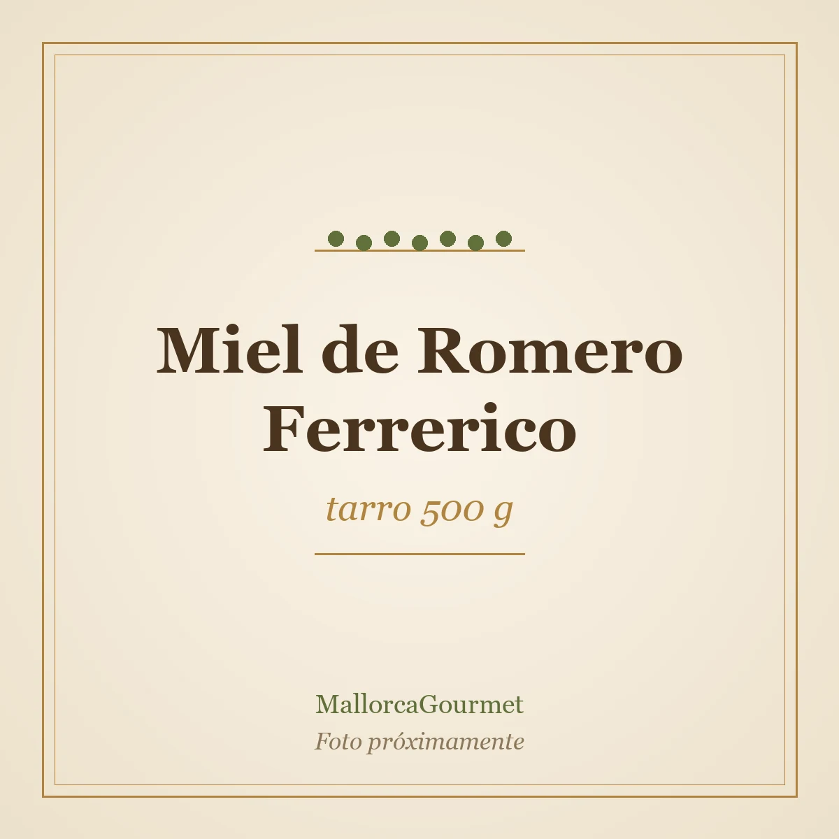 Miel de Romero Ferrerico (tarro 500 g)