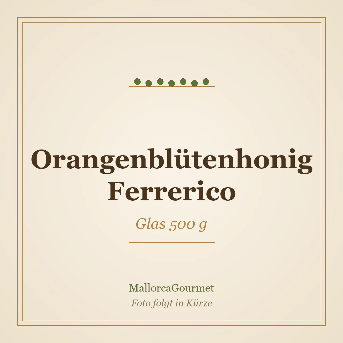 Orangenblütenhonig Ferrerico (Glas 500 g)