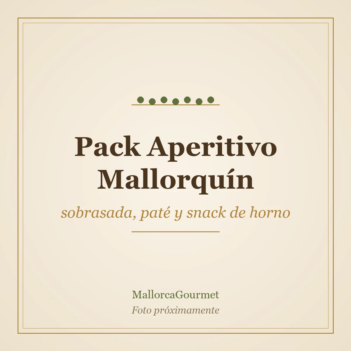 Pack Aperitivo Mallorquín (sobrasada, paté y snack de horno)