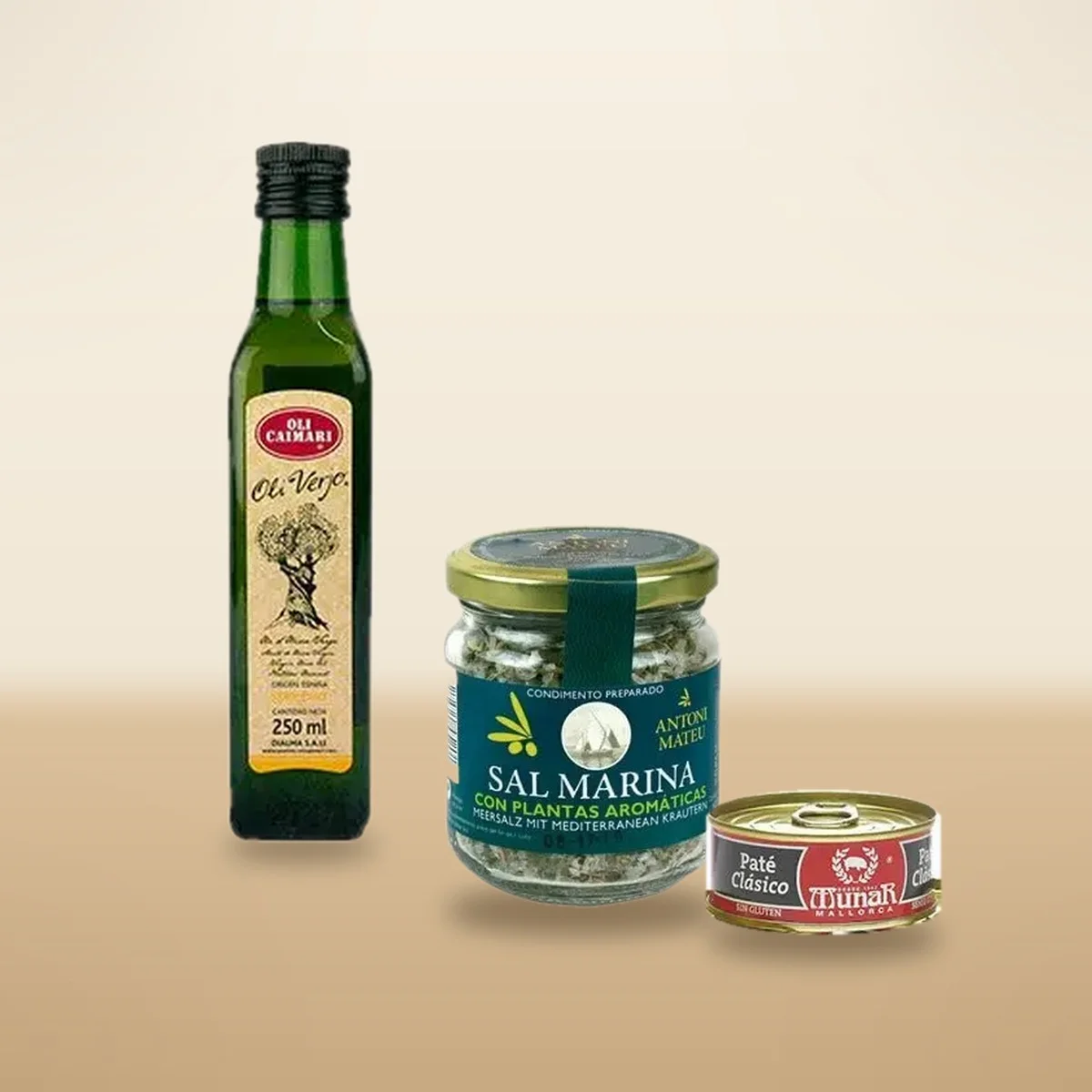 Pack Pa amb Oli (aceite, sal y paté)