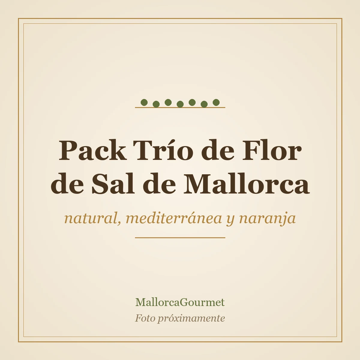 Pack Trío de Flor de Sal de Mallorca (natural, mediterránea y naranja)