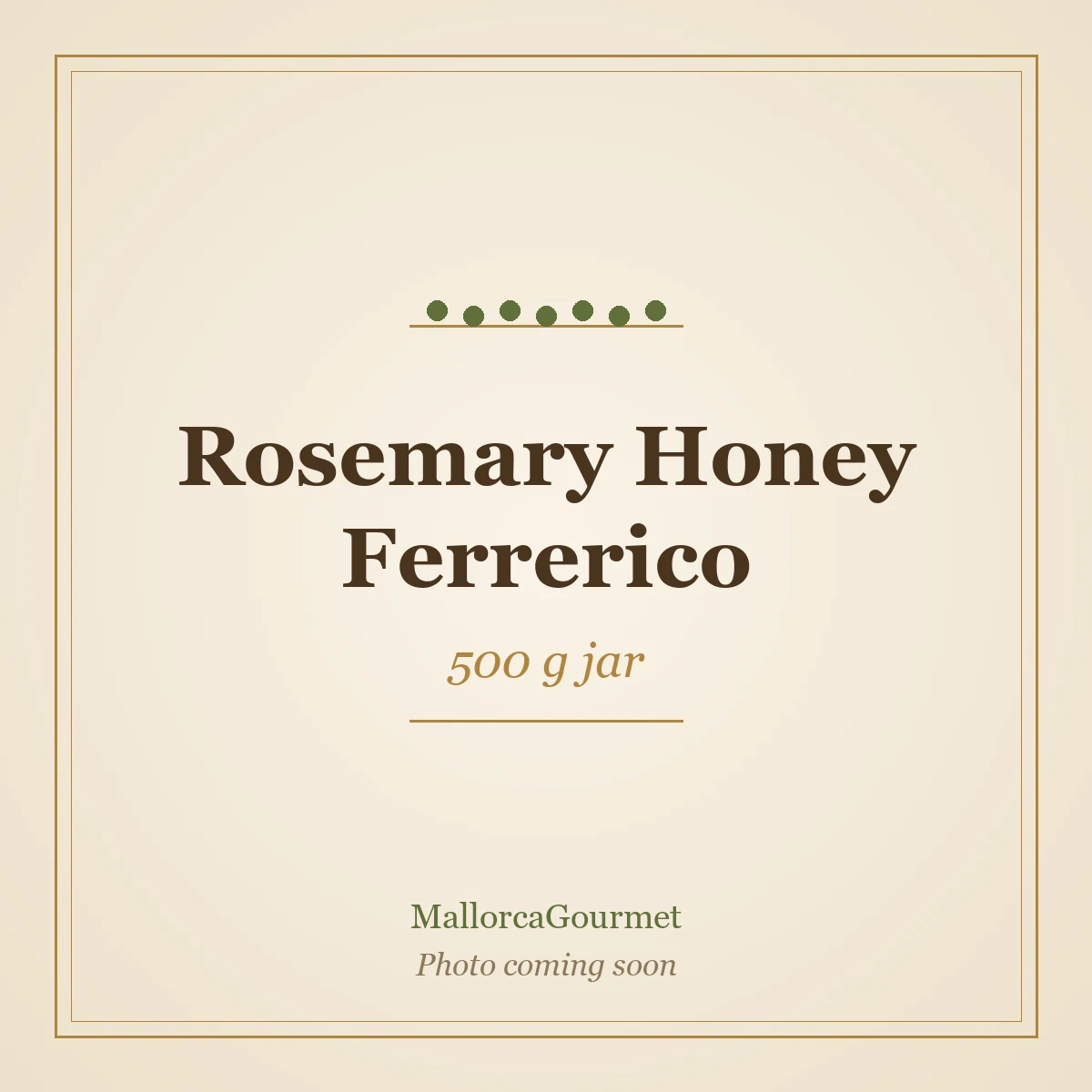 Rosemary Honey Ferrerico (500 g jar)