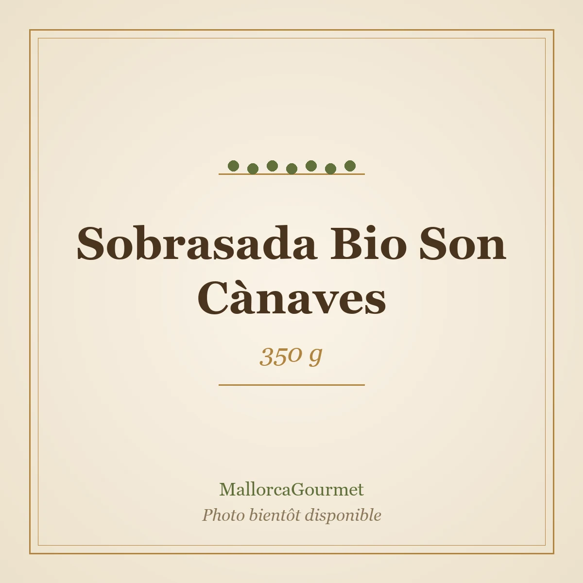 Sobrasada Bio Son Cànaves (350 g)